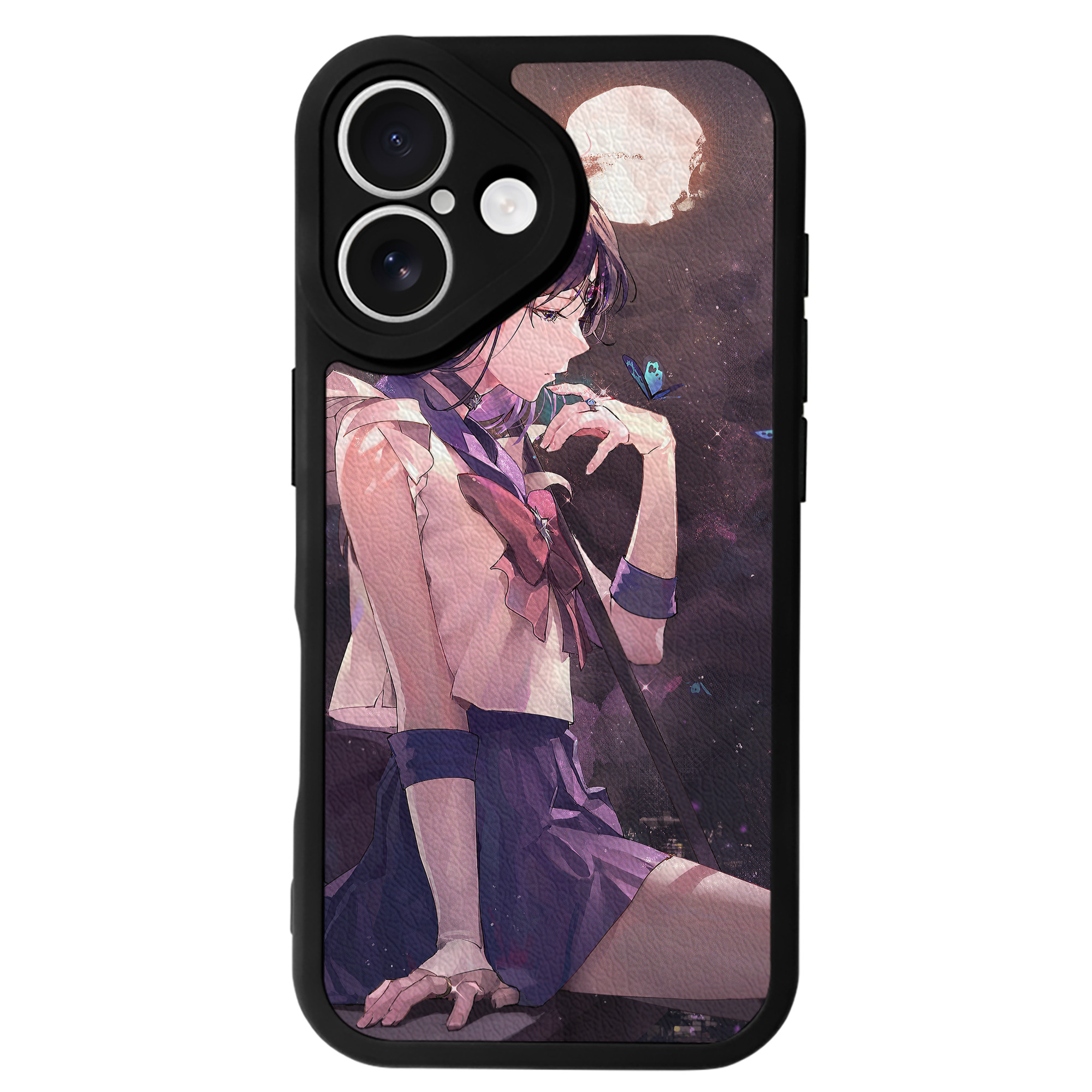 （画像用） 美少女戦士セーラームーン Sailor Moon 【iPhone 16シリーズ対応】シリコンスマホケース（レザー調） 材質：シリコン